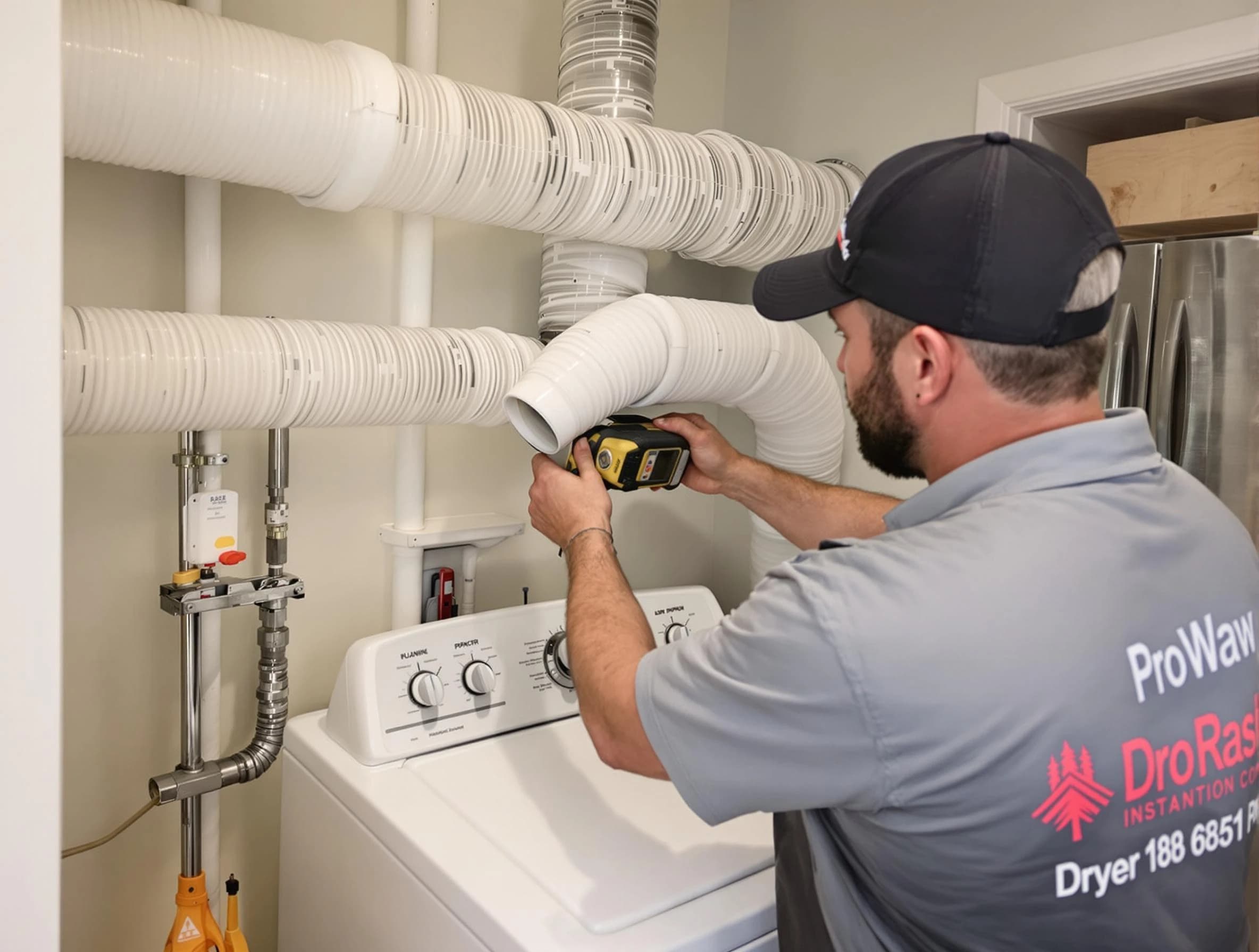 Professional dryer vent hose installation by North Providence Dryer Vent Cleaning in North Providence