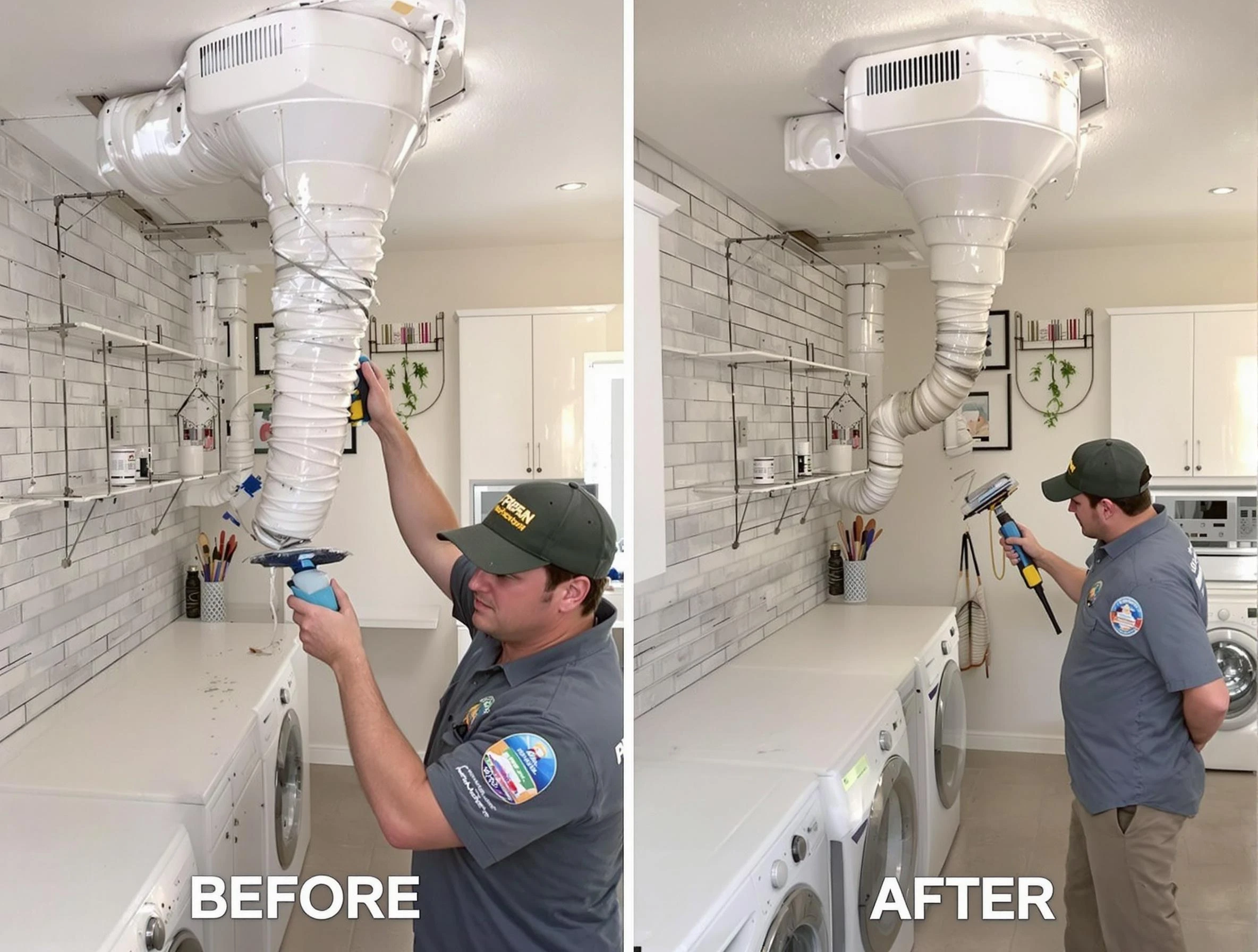 Professional dryer exhaust vent cleaning by North Providence Dryer Vent Cleaning in North Providence